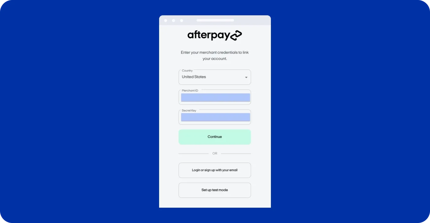 Add Afterpay to Shopify
