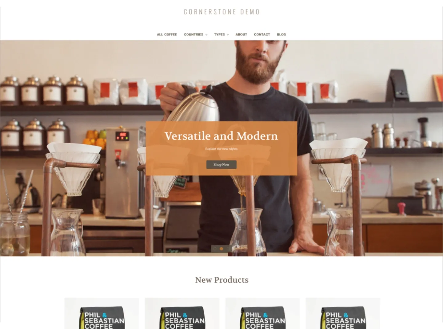 Bigcommerce theme cornestone