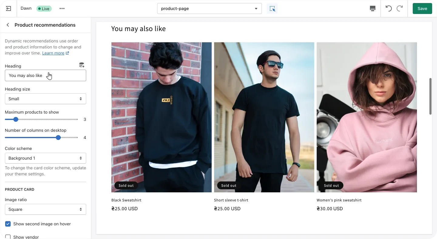 Built-in Shopify theme_4