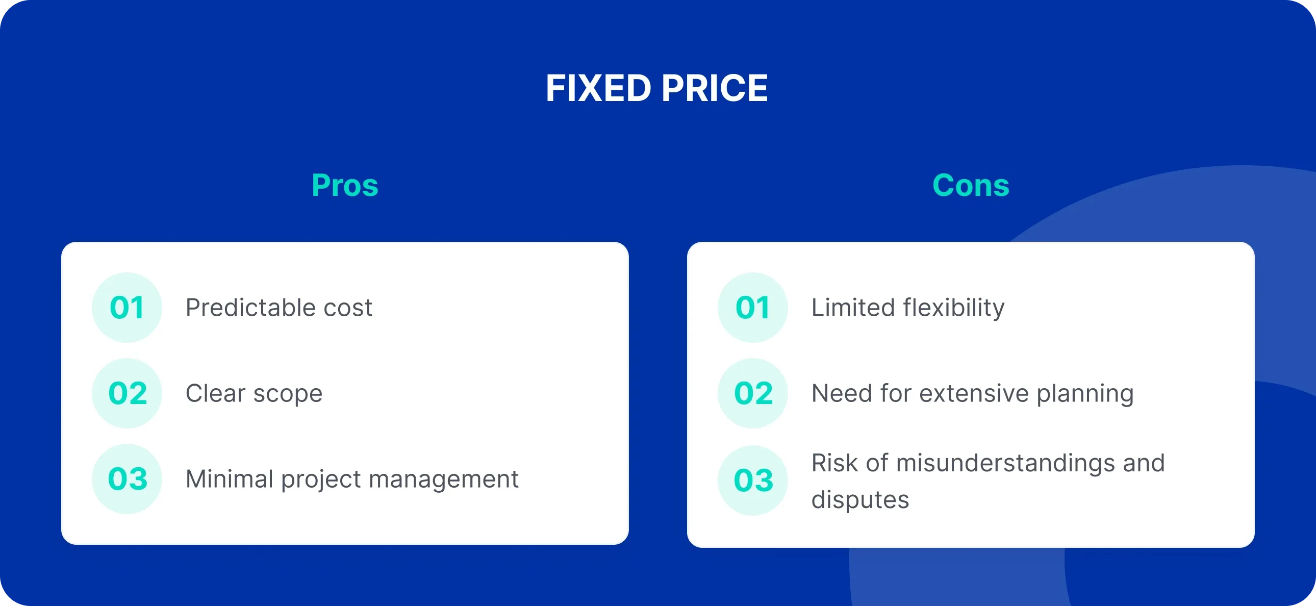 Fixed Price Pros and Cons