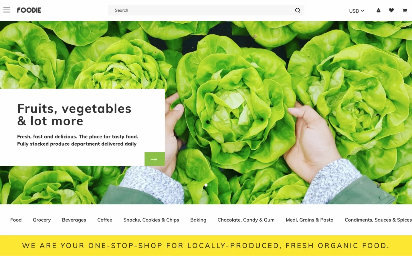 Example of color palette: Foodie 