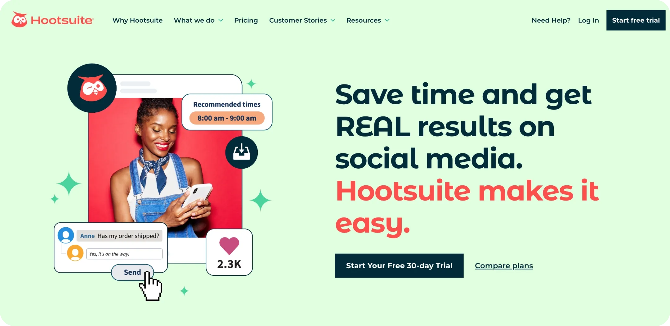 Hootsuite web page as example of 2D graphic Hootsuite web page as example of 2D graphic