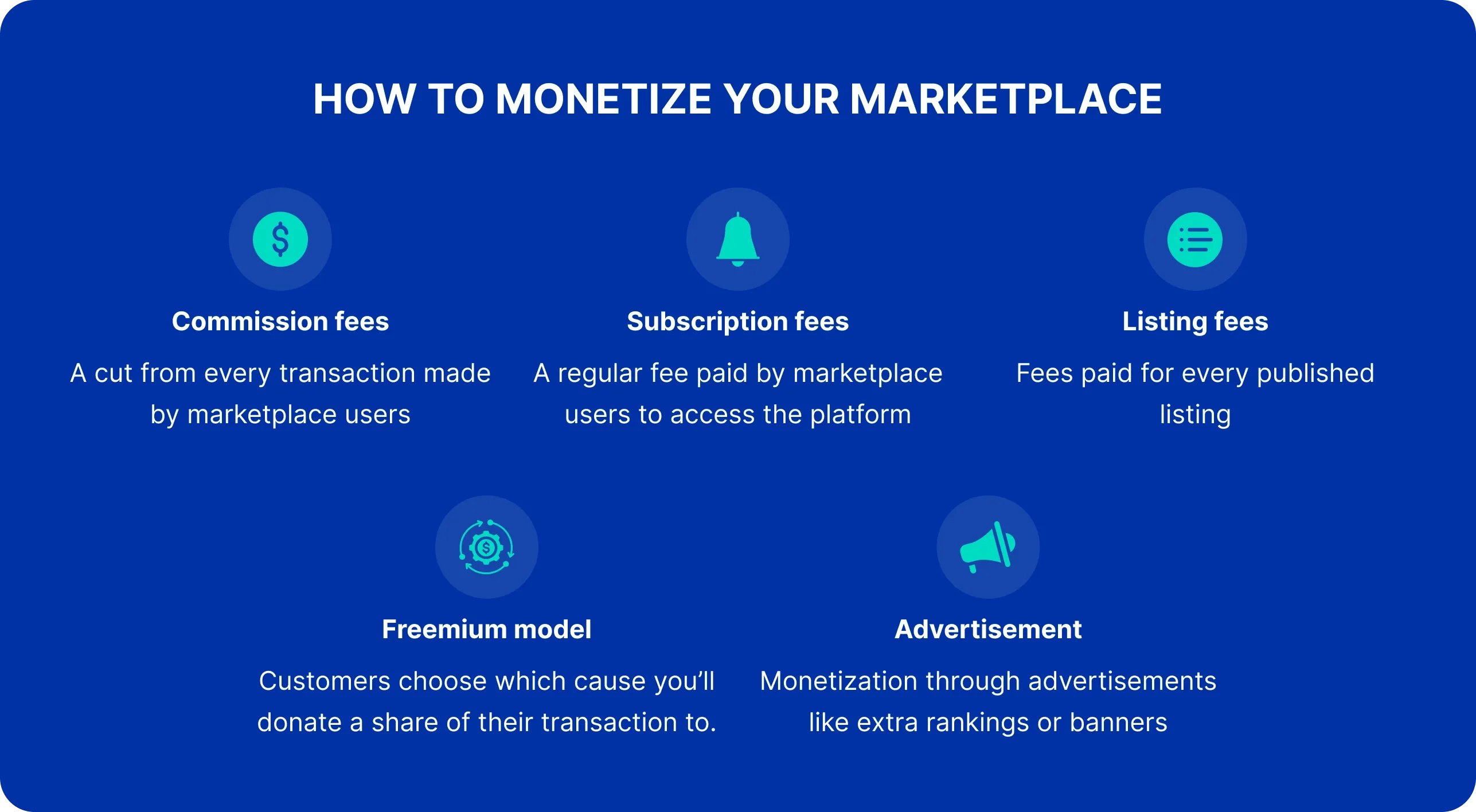 How to monetize your marketplace How to monetize your marketplace