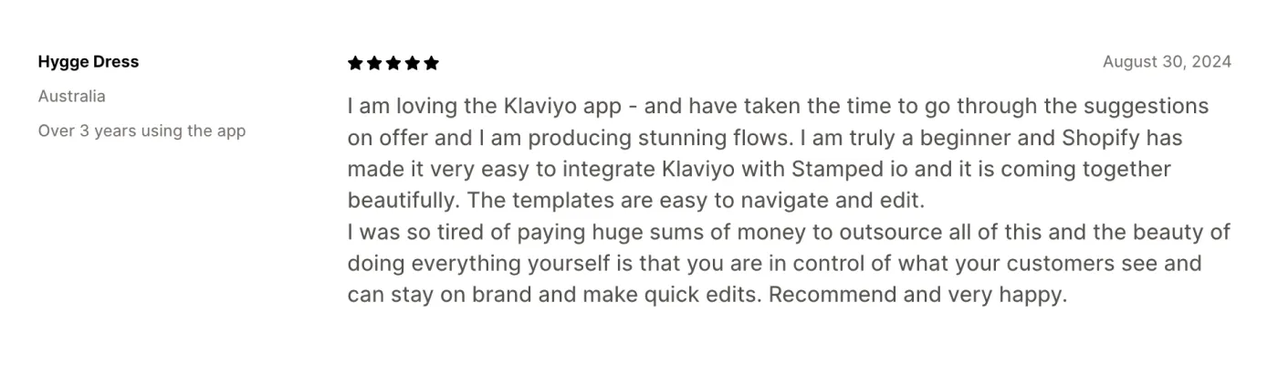 Klaviyo feedback Klaviyo feedback
