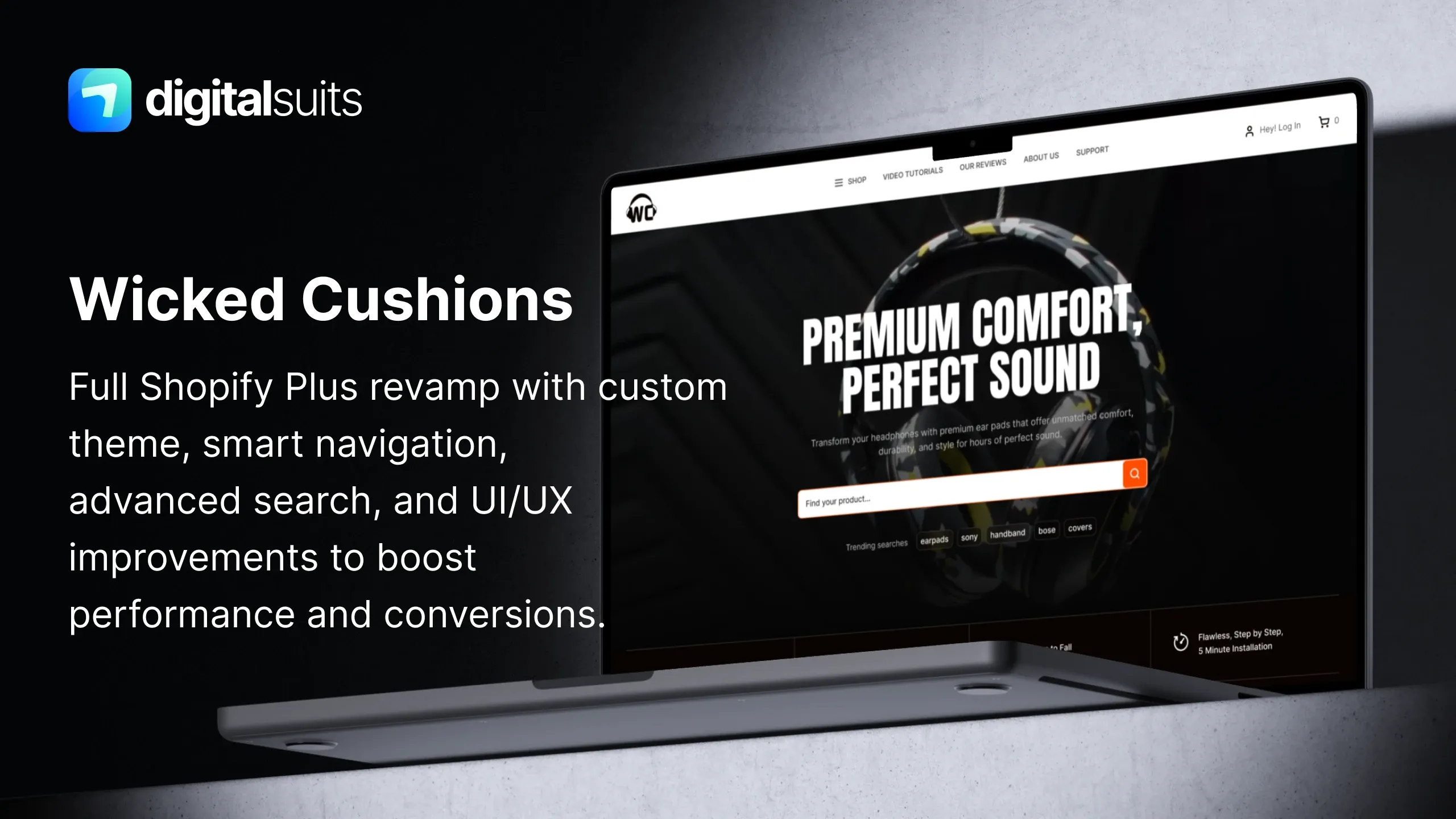 Shopify Plus Redesign for Wicked Cushions