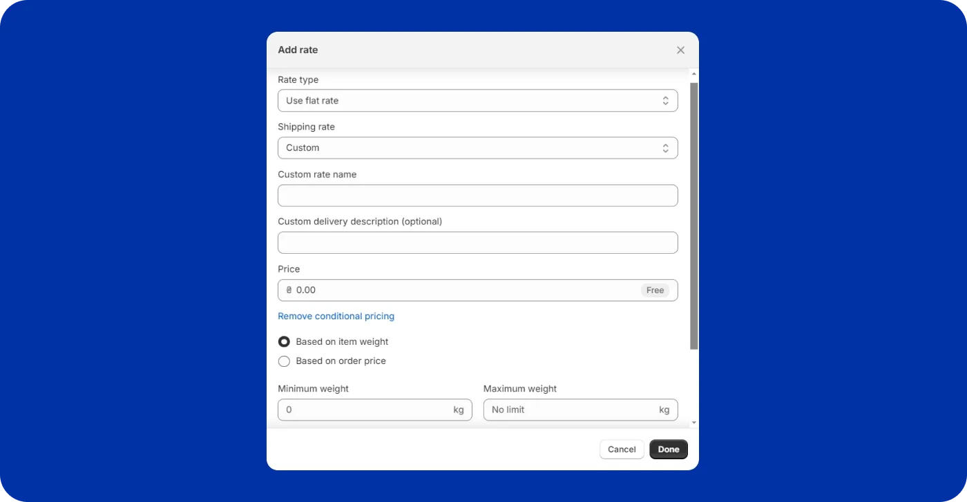 Shopify flat-rate shipping Shopify flat-rate shipping