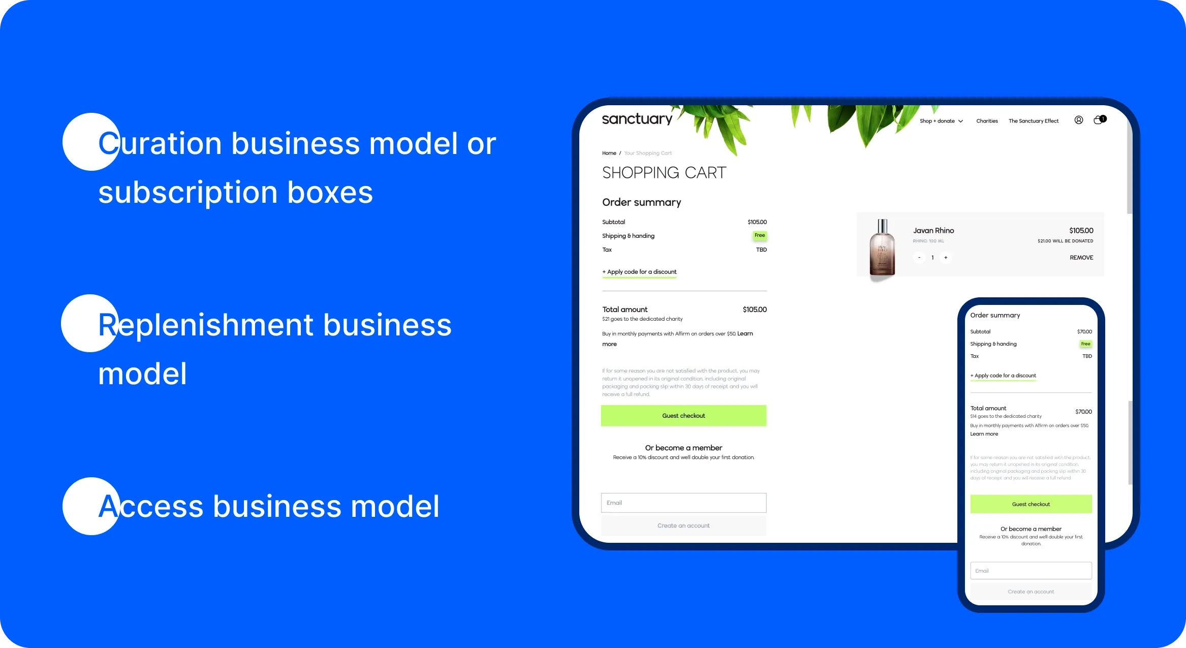 Types of subscriptions