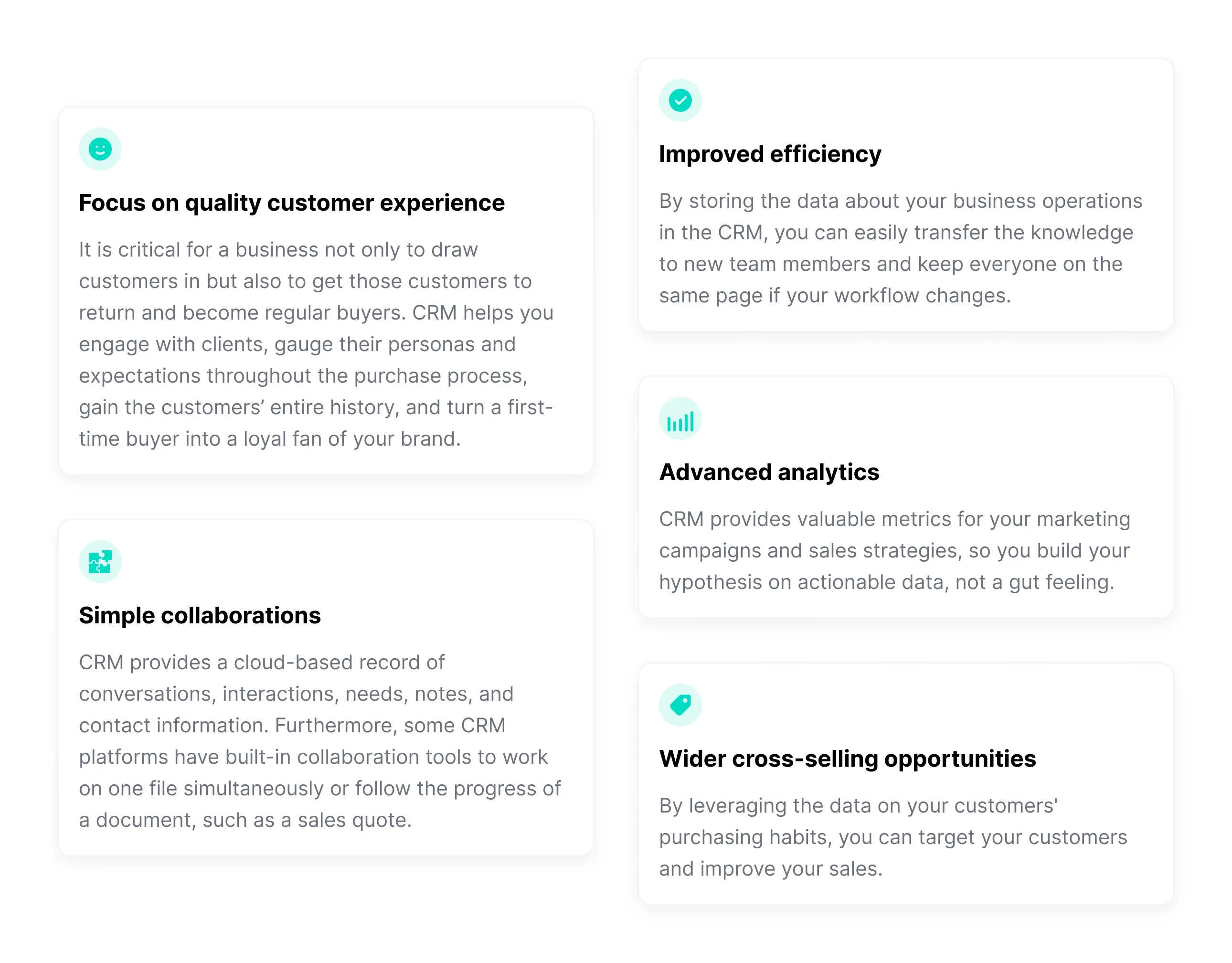 Using a CRM is an effective way to reach a range of opportunities Using a CRM is an effective way to reach a range of opportunities