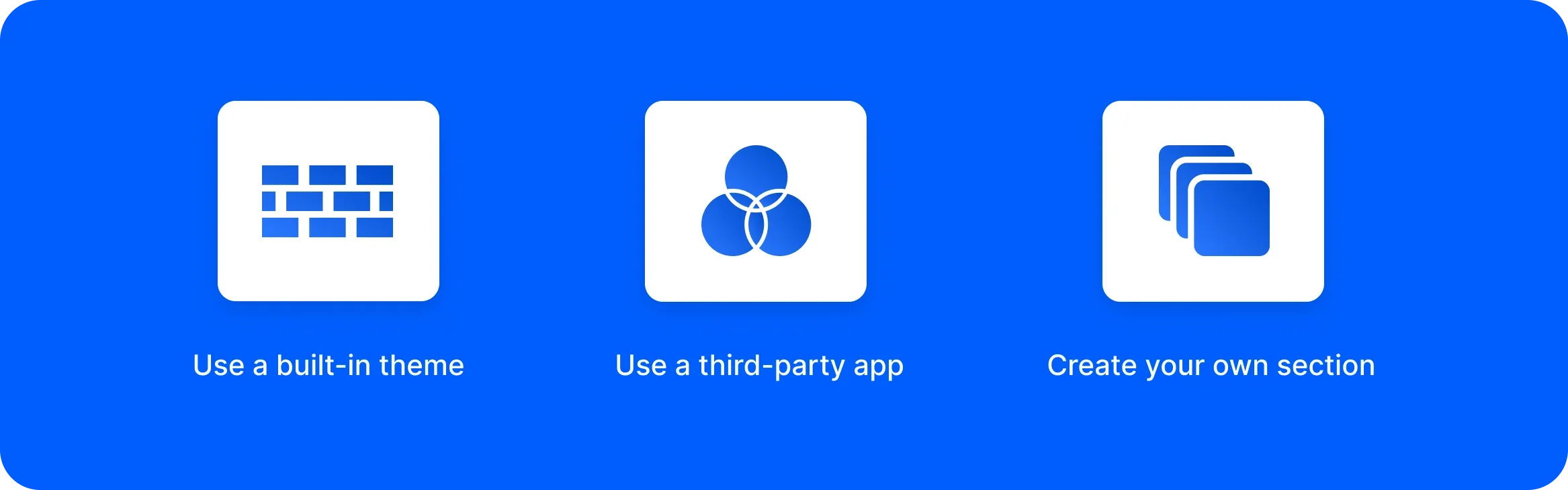 Ways to create a recommended product section