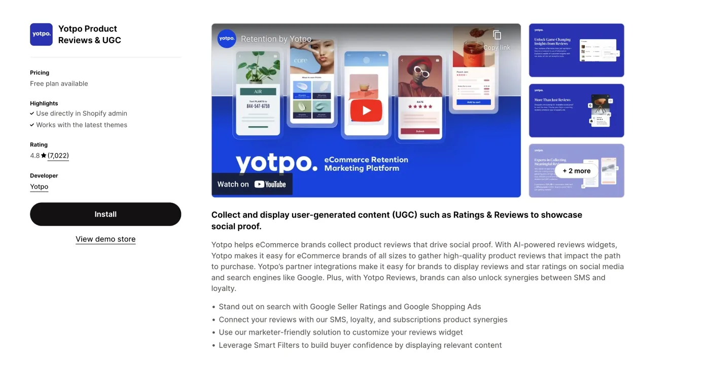 Yotpo Shopify app Yotpo Shopify app